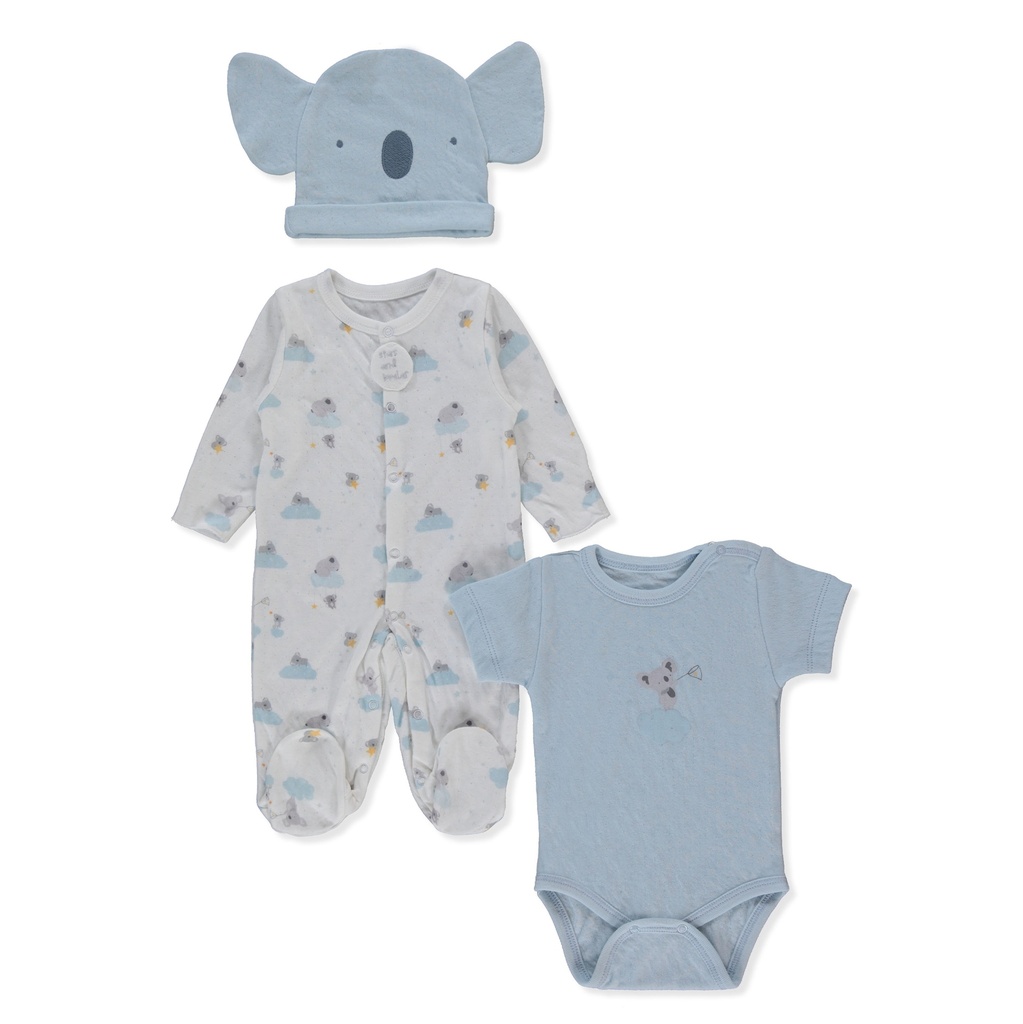 SET DE 3 PIEZAS ORGANIC STARS AND KOALAS