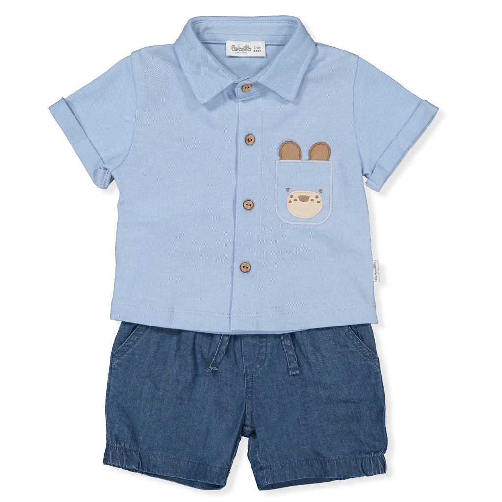 SET DE SHORT Y PLAYERA COLORED LINES