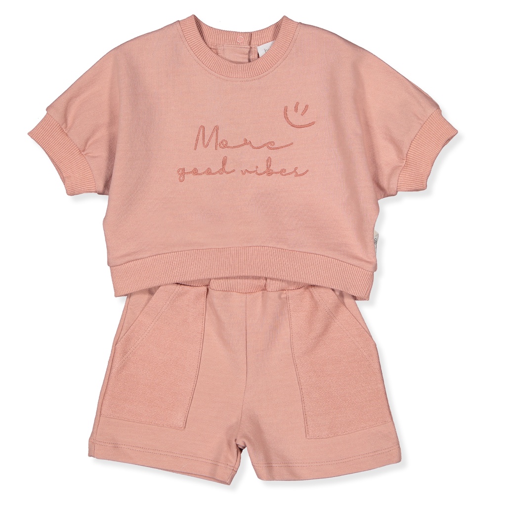 SET DE SHORT Y BLUSA GOOD VIBES/25
