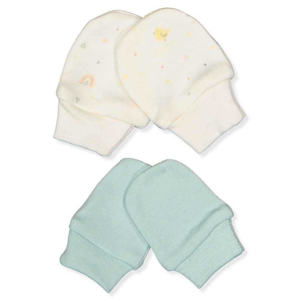 SET DE 2 GUANTES ORGANIC COLORFUL BIRDS