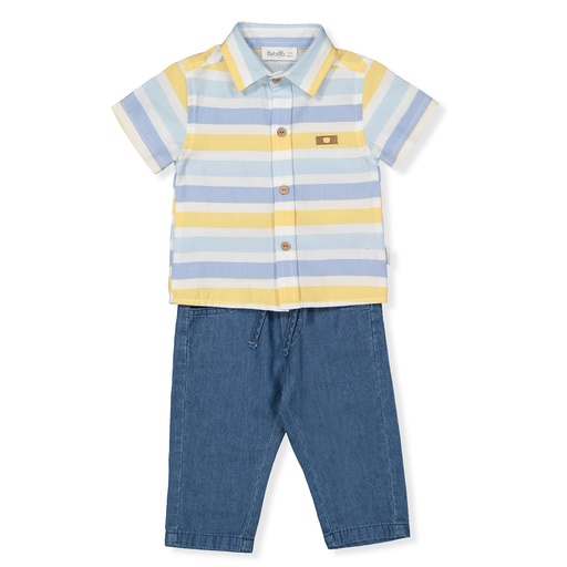 SET DE PANTALON Y  PLAYERA COLORED LINES