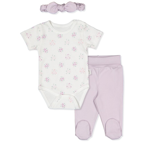 SET DE PANTALON BODY Y BANDA FLOWERS/25