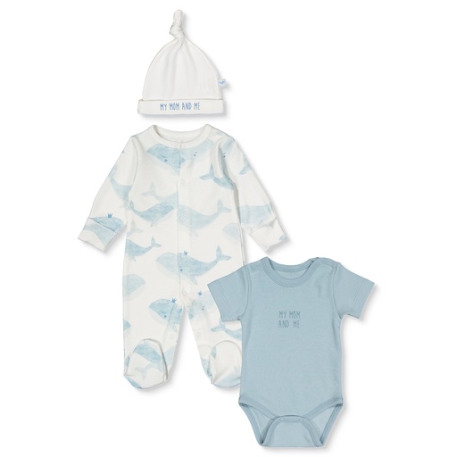 SET DE 3 PIEZAS WHALES